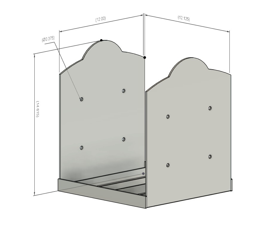 PB12R — 12×12 Rough Cut Post Base